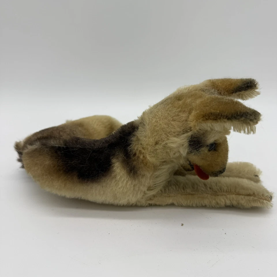 VTG-Steiff Arco German Shepherd 1960's Mohair Dog Lying 10” NO ID EXCELLENT - Image 4 of 4