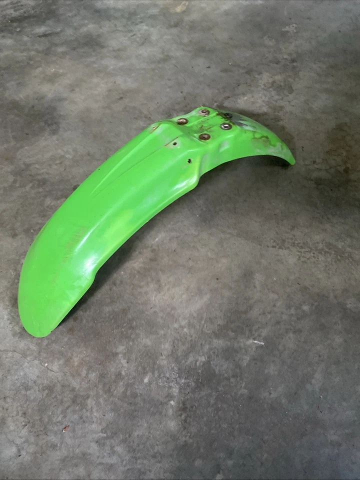 Guardabarros delantero Kawasaki KX125 KX250 Acerbis verde 1993-2006 KDX220 KX500 KDX200 Foto 2 de 4