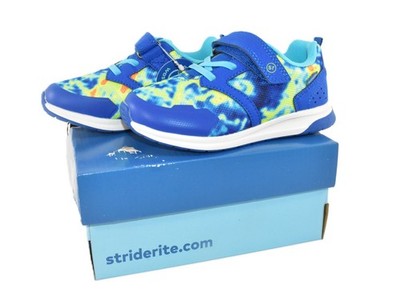 Stride Rite M2P Wiley Blue Multi Boys Sneaker Size 10M - NIB BB039402