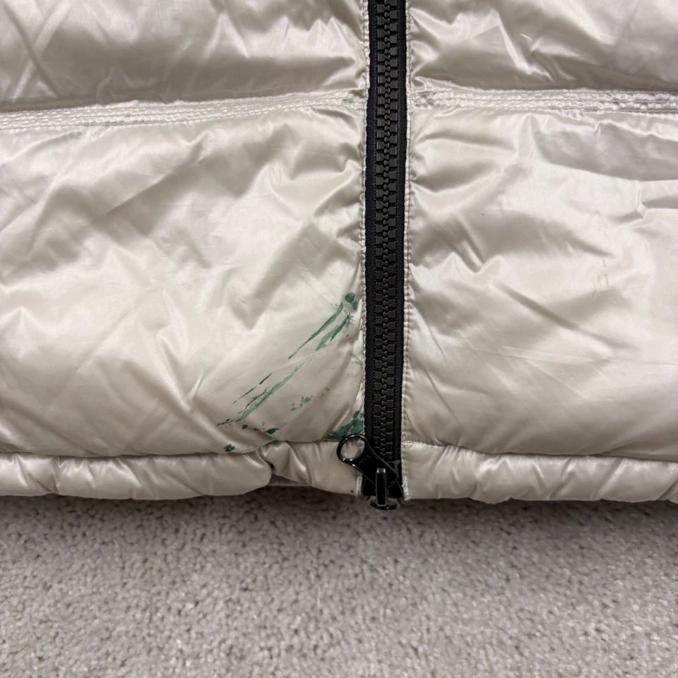 Chaqueta acolchada Pajari para mujer talla grande blanca reversible forrada de lana con capucha Foto 2 de 4