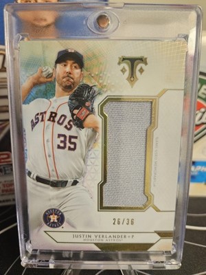 2018 Topps Triple Threads Justin Verlander SJR-JV5 Jumbo Relic /36