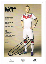 Marco Reus, original Autogramm auf DFB Karte
