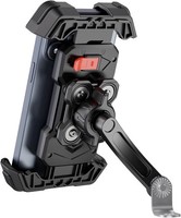 Grefay Motorrad Handyhalterung [Doppelt VibrationsgedäMpft] Universal Handy