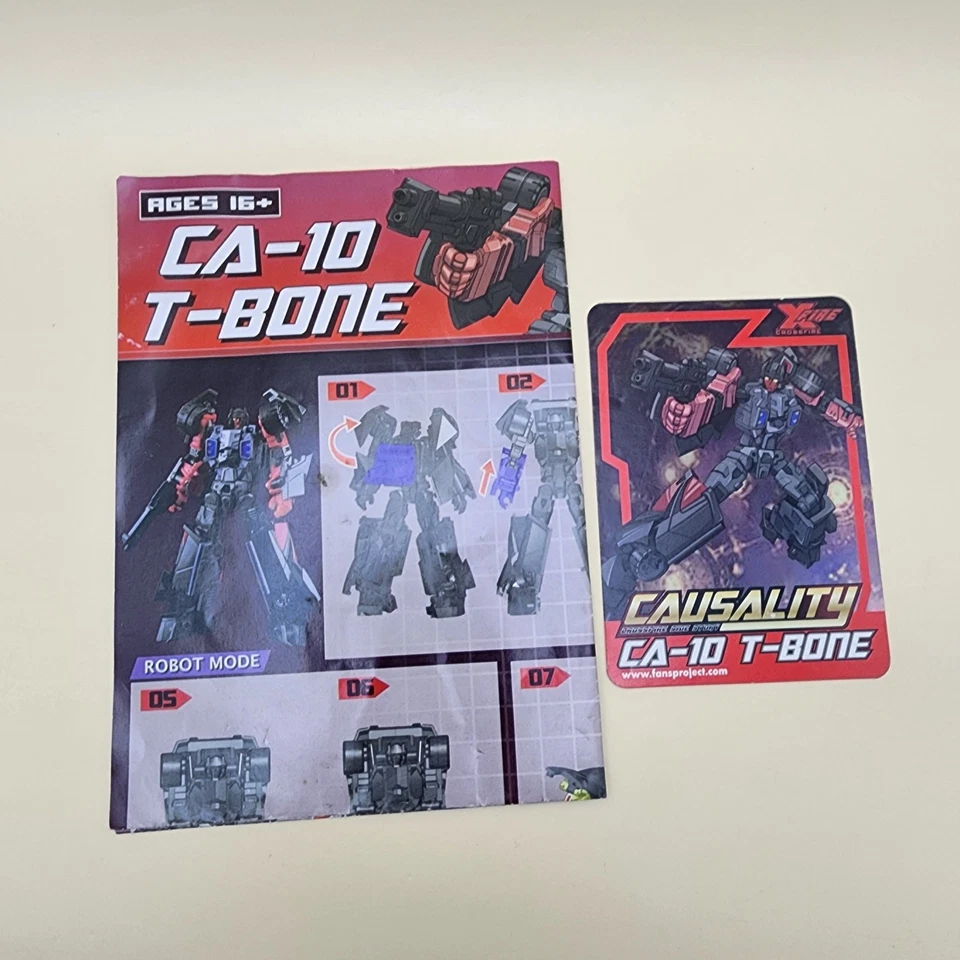 TRANSFORMERS FansProjects 2013: XFire INSTRUCCIONES DE CAUSALIDAD TARJETAS CA - RARO/DIFÍCIL DE ENCONTRAR Foto 4 de 4