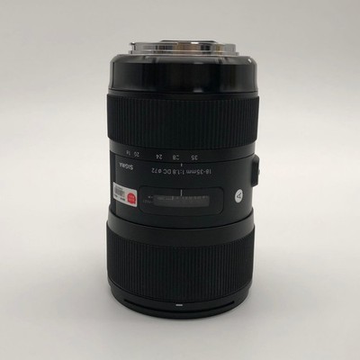 Sigma 18-35mm f/1.8 DC HSM Art Lens with Hood Canon EF Mount Excellent