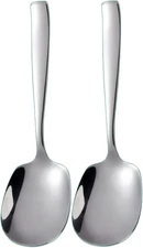 X-Large Buffet Serving Spoon,316L Stainless Steel Heavy duty Silver 