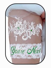2 PCS Bridal Garter Set Lace Crystal Wedding Belt For Bride Prom Gift Girls