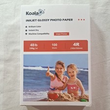 Koala Premium Photo Paper 4X6 Glossy 48lb 100 Sheets Inkjet Printer Paper