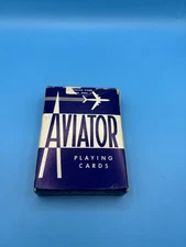 Aviator Poker Playing Cards 914 Blue Vintage e 1844 complete u s playing card co