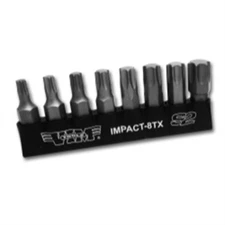 Actron IMPACT-8TX VIM Tools TORX, Impact Quality S2 Bit Set, 8 Piece Bits 5/16 I