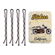 Brown Long Bobby Pins for Thick Hair, 2.75 '' Jumbo Bobby Hair Pins with Case...