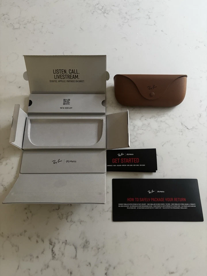 Ray Ban Meta Wayfarer RW4008 Sunglasses Black, Green Transition lenses-EXCELLENT, photo 4 of 5