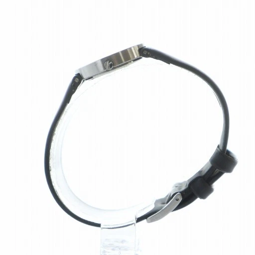 博柏利 BURBERRY 手表石英橡胶表带白色表盘标志银色 14100L  — 第 3/4 张图片