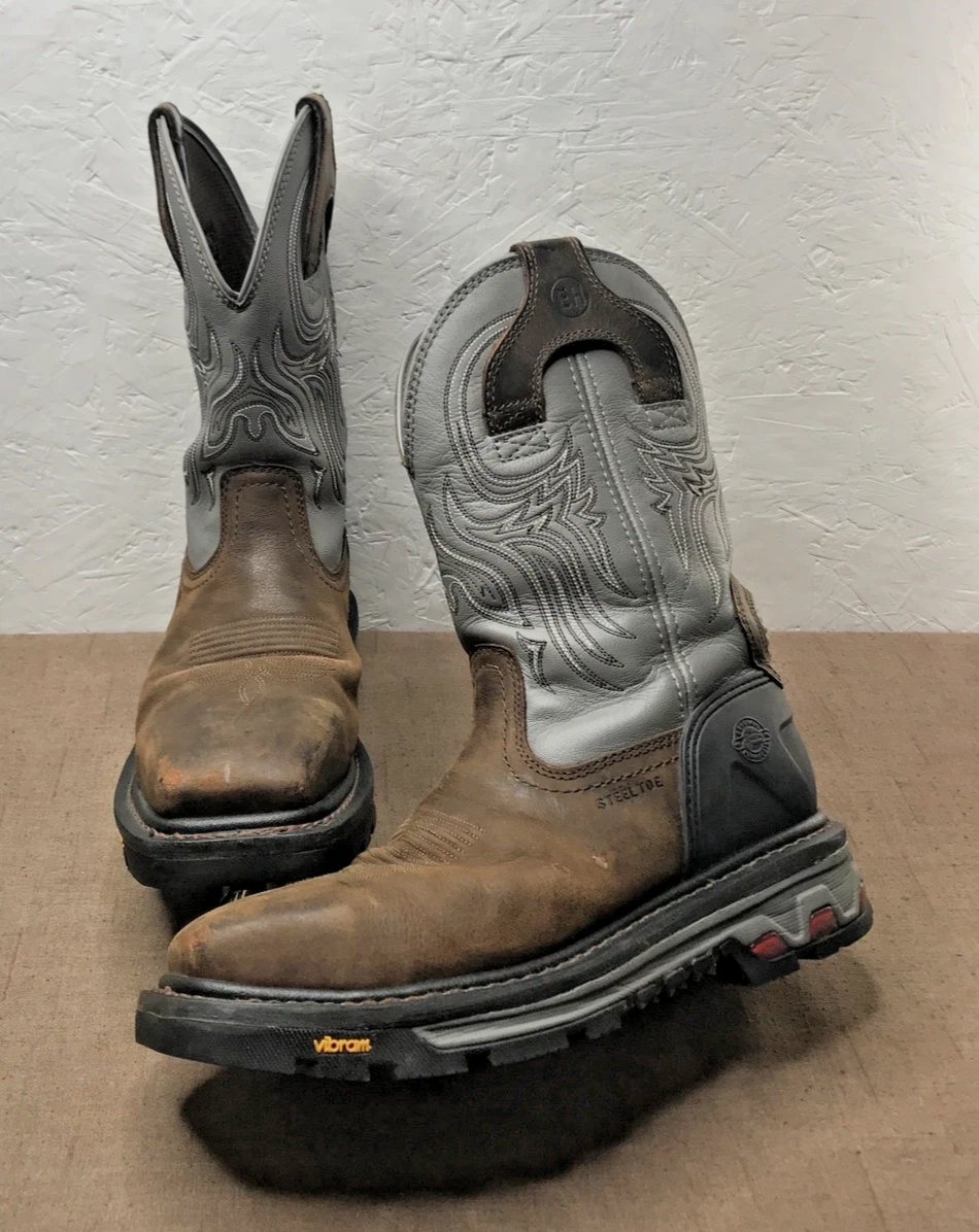 Justin Boots with Upper Leather Gray Boots for Men for Sale  display picture 3
