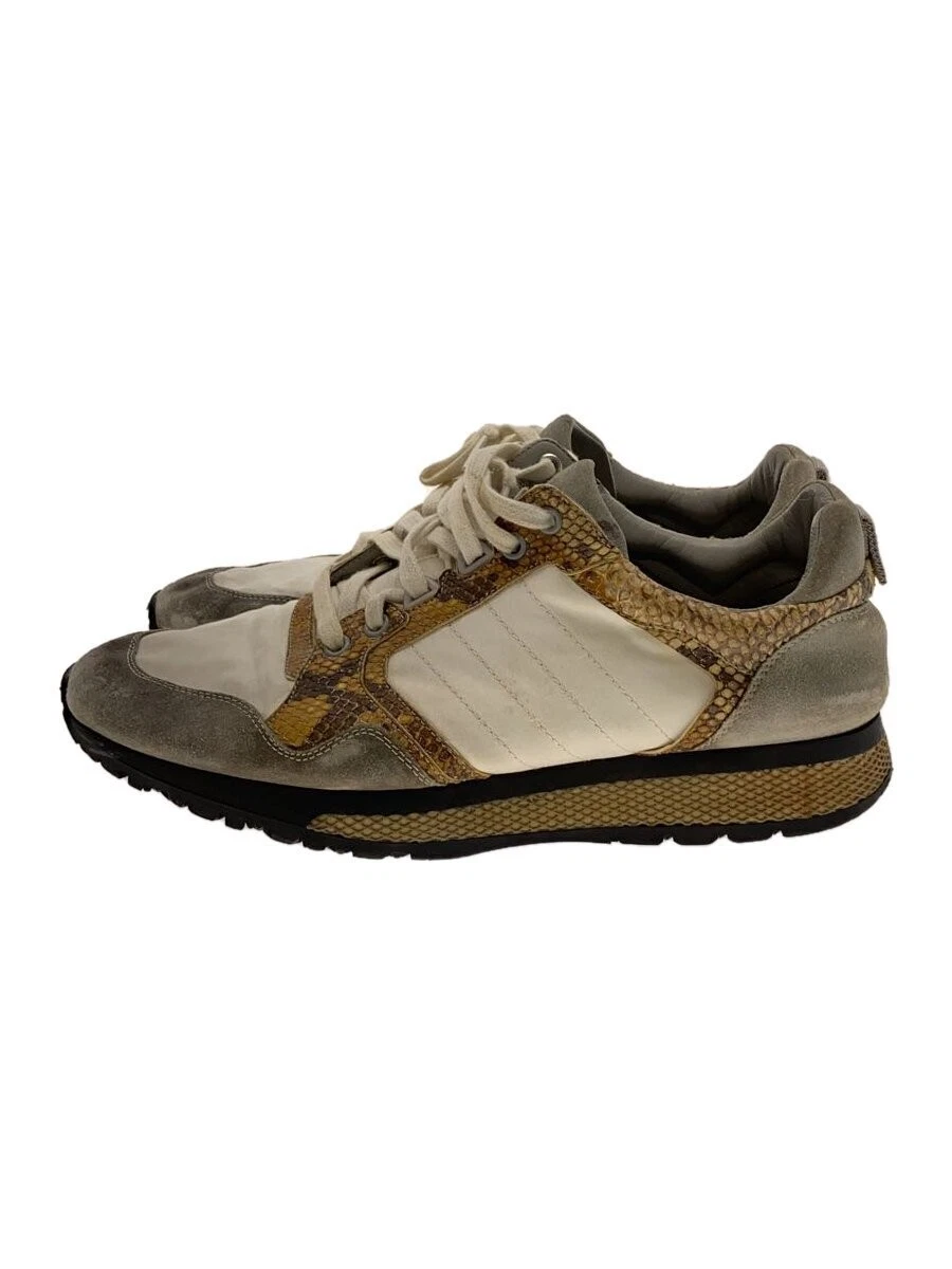 Baskets basses Gucci UK9 cuir blanc chaussures décontractées