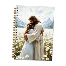 Jesus Holding the Girl Christian Notebook Journal, Church Notes Prayer 08Child
