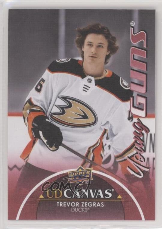 2021-22 Upper Deck Series 1 UD Canvas Young Guns Trevor Zegras #C117 0w6c