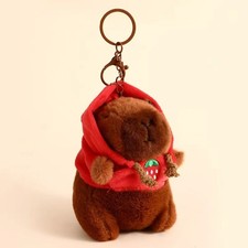 Cute Cartoon Capybara Pendant Plush Toy Doll Bag Hanging Ornaments Cute Random