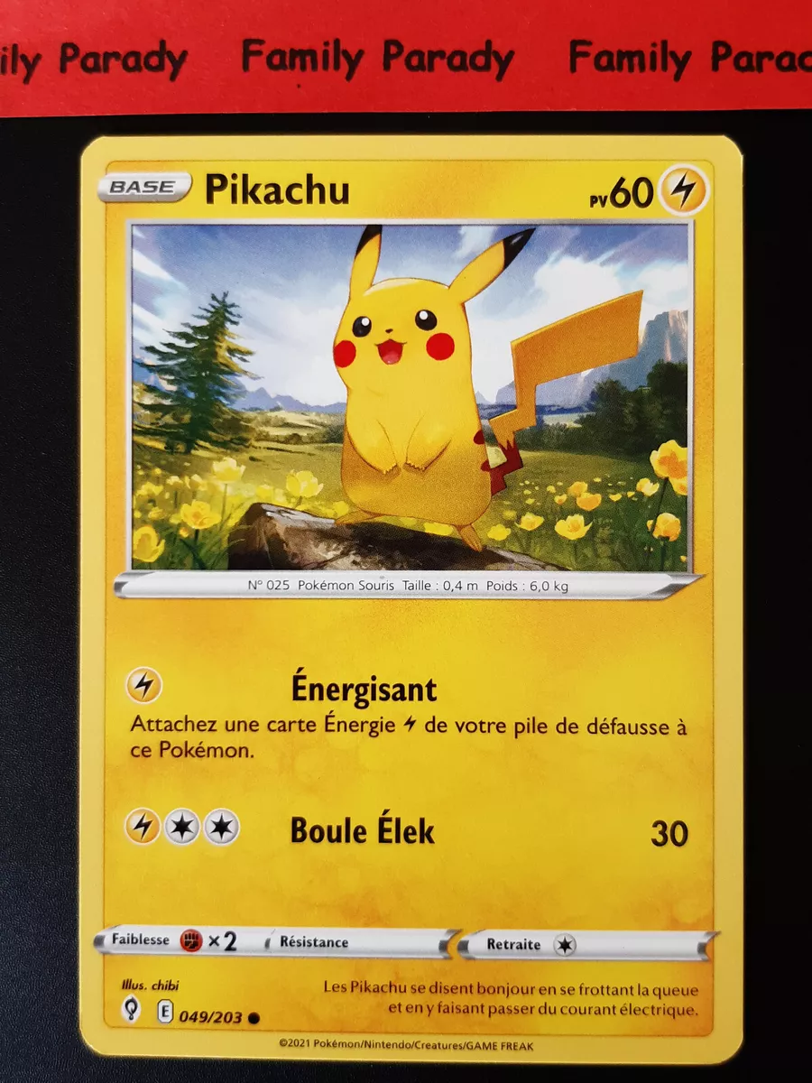 Pikachu 60pv 049/203 Pokemon Card EB7 Evolution Heavenly New Fr