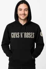 Guns and Roses - Logo & Bullet Circle Kapuzenpullover  - Official Merch