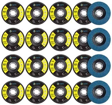 40Pcs 4-1/2" Zirconia Flap Discs 4.5 x7/8"Grinder Sanding Grinding Wheel 60 Grit