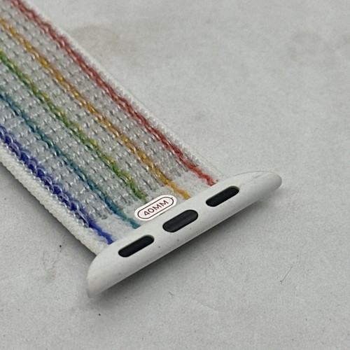 GENUINE APPLE WATCH 38MM 40MM 41MM PRIDE 2021 LGBTQ SPORT LOOP BAND STRAP MULTI - Afbeelding 7 van 7