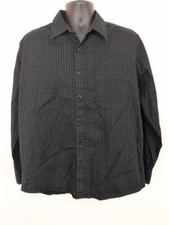 Men's Bruno L Cotton LS Black Striped Stretch L22