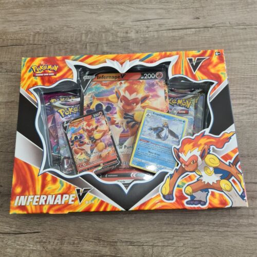 Pokemon TCG: Infernape V Collection Box Factory New & Sealed BOX DAMAGE REF#3 - Picture 1 of 6