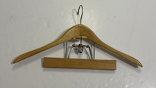 The Setwell 18  Wood Clothes Suit Hanger Vintage Made In USA