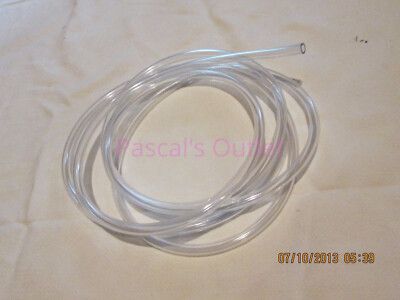 10' Length 1/4'' ID X 3/8'' OD Super Flexible Clear Soft Vinyl Fuel Line 