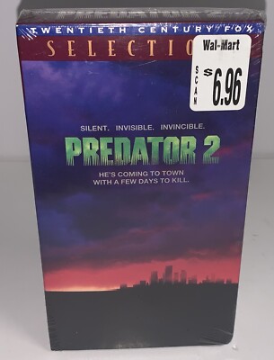 Predator 2 VHS Tape Factory Sealed Brand New FOX 1991 Walmart Sticker Rare