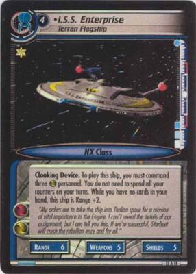 Star Trek 2E: I.S.S. Enterprise, Terran Flagship - Archive Foil [Lightly Played]