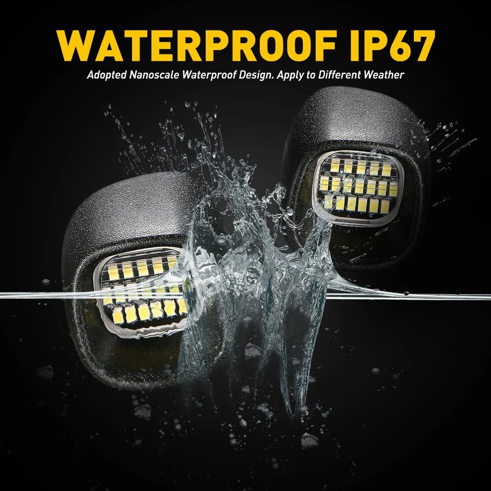 For Chevy S10 Gmc Sonoma Blazer Jimmy Smd 18-Led License Plate Light Tag Lamp Us - Image 4 of 4