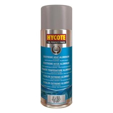 Hycote Colour Aluminium VHT Extreme Heat Aerosol Spray Paint Fast Drying 400ml