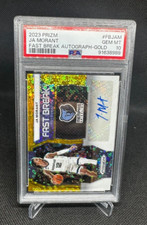 2023-24 Prizm Ja Morant Gold Fast Break Prizm Auto #03/10 PSA 10