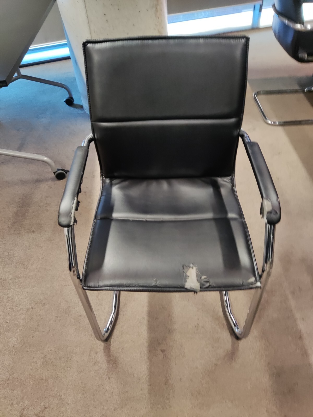 36 Used Faux Leather Meeting Room Chairs eBay