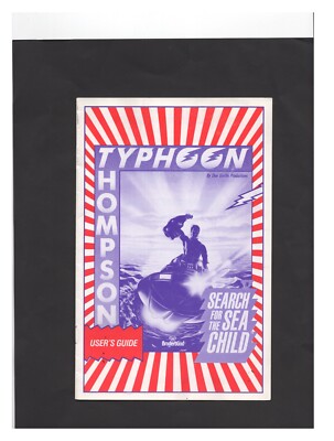 Typhoon Search for the Sea Child Amiga Commodore MANUAL ONLY Authentic