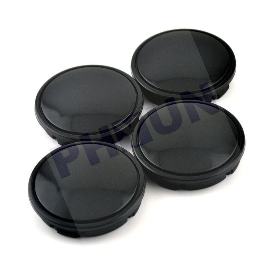 58mm/ 53mm Black ABS Car Wheel Center Hub Caps Decorative cover Set of 4 - Image 3 of 4