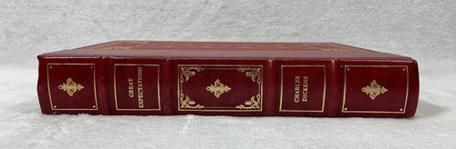 Franklin Library Great Expectations- Charles Dickens -Heirloom 1/4 Leather 1979 - Picture 3 of 10