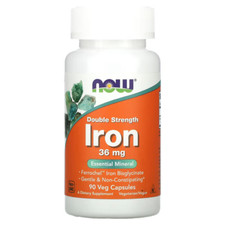 Iron, Gentle & Non-Constipating, 36 mg, 90 Veg Capsules