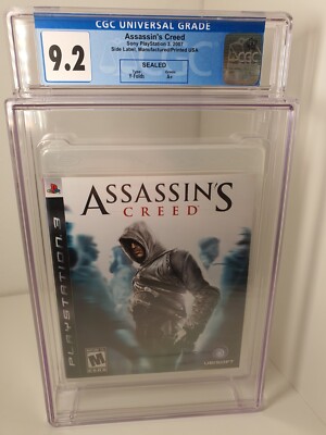 Assassin's Creed 1 PlayStation 3 NEU sealed CGC Graded 9.2 A+ (No VGA / WATA)