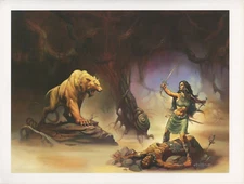 1990 full Color Plate "FOREST OF FEAR" by Ken Kelly Fantastic GGA Print