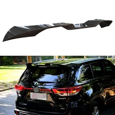 Rear Tail Wing Trunk Lip Spoiler ABS Fits For Toyota Highlander 2015-2018 Black
