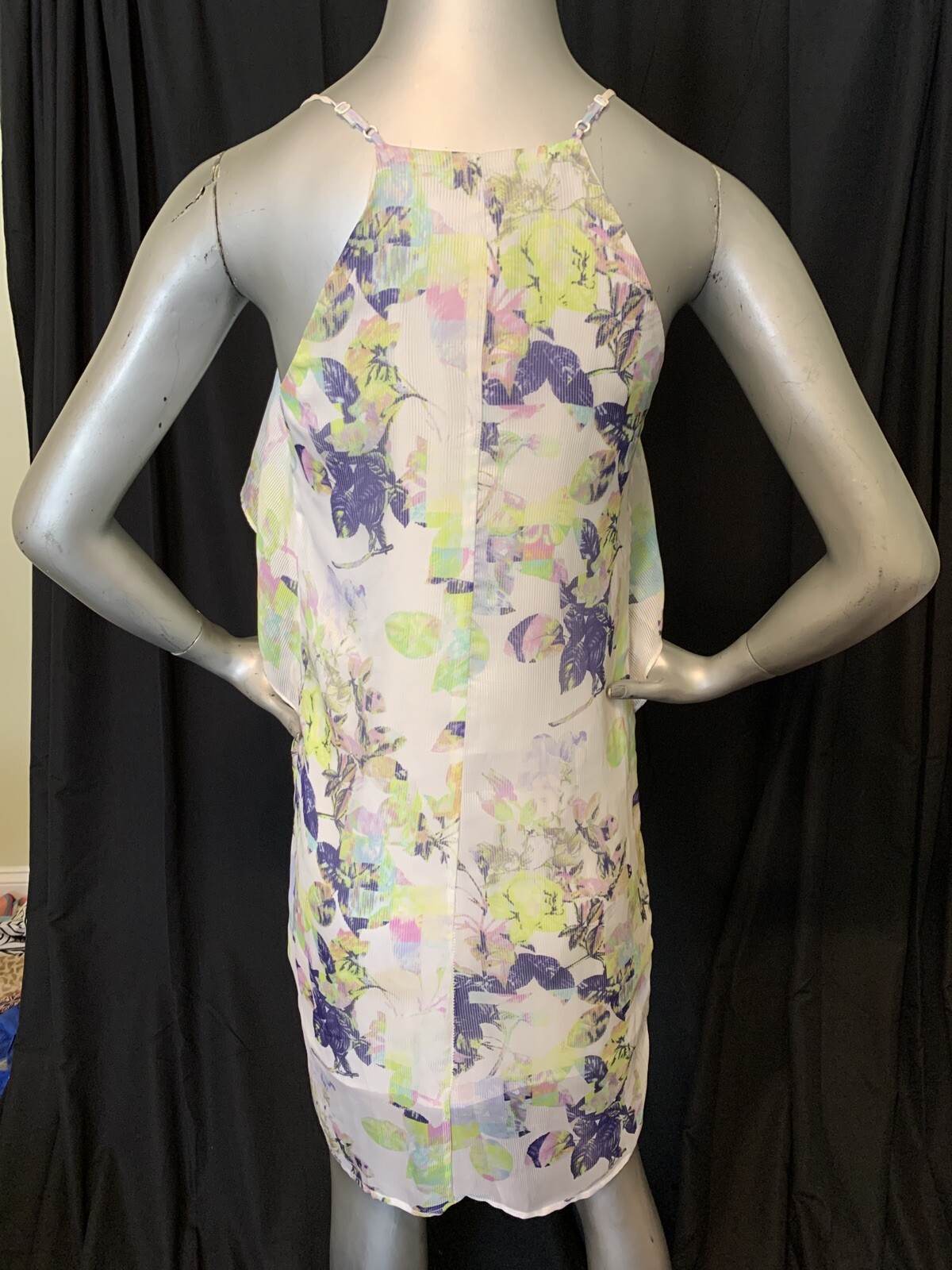 Bcbgeneration Floral Spaghetti Strap Shift Dress … - image 5