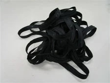 UPHOLSTERY BLACK MOLDED PLASTIC ZIPPER CHAIN / TAPE 1 3/8" X 65' FEET 