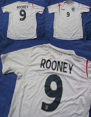 Wayne ROONEY #9 ENGLAND World Cup 2006 Jersey shirt UMBRO 2005-07