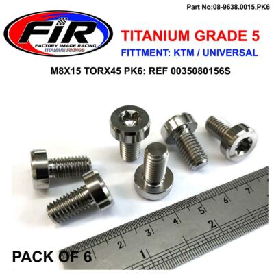 TITANIUM FACTORY UPPER ENGINE MOUNT BOLT KIT KTM SXF250 SXF350 2019 - 2021