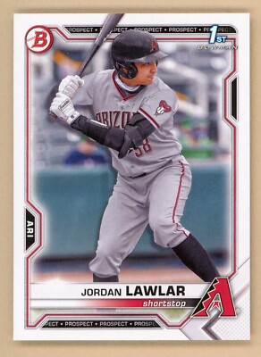 Jordan Lawlar 2021 Bowman Draft 1st Card #BD-194 Prospect Rookie Paper