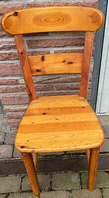 Oak Natural Solid Wooden Chair 90cm Tall