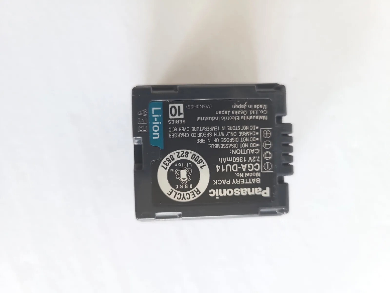 Panasonic battery pack CGA DU14 .7.2V. 1360mAh working eBay